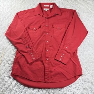 Vintage Sheplers Shirt Mens 16.5 34 Western Pearl Snap Cowboy Rodeo Rock Y2K